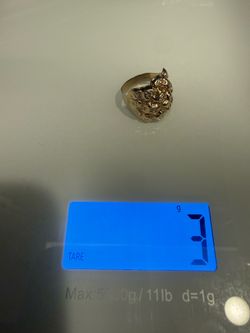 Gold nugget ring