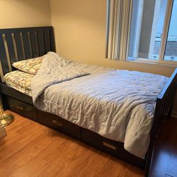 Twin Blue Bed Frame