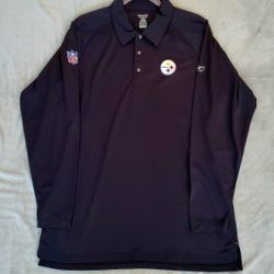 PITTSBURGH STEELERS NFL LONG SLEEVE SHIRT-MENS SIZE M-REEBOK-NWOT