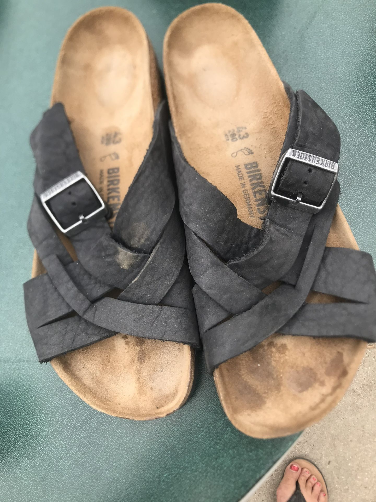 Birkenstock Lugano Euro Size 43 Black Unisex