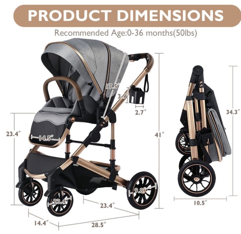 Convertible Baby Stroller for Infant and Newborn