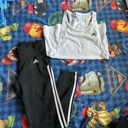 Adidas Brand New Shirt, Pants And Shorts Three For The Price Of One