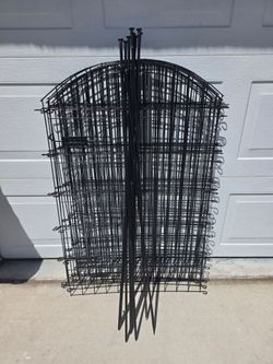 42" 10 panel dog / garden fence with gate