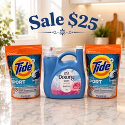 Tide Pods and Downy Softener