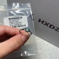 1ct Moissanite Adjustable Band