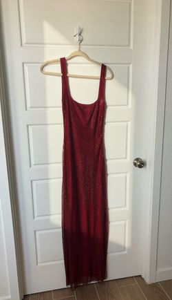 Babyboo Petra Maxi Dress, Red Crystal Sparkle, Size M