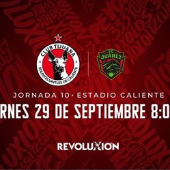 11 TICKETS XOLOS  VS FC JUAREZ MATCH - LUXURY SUITE