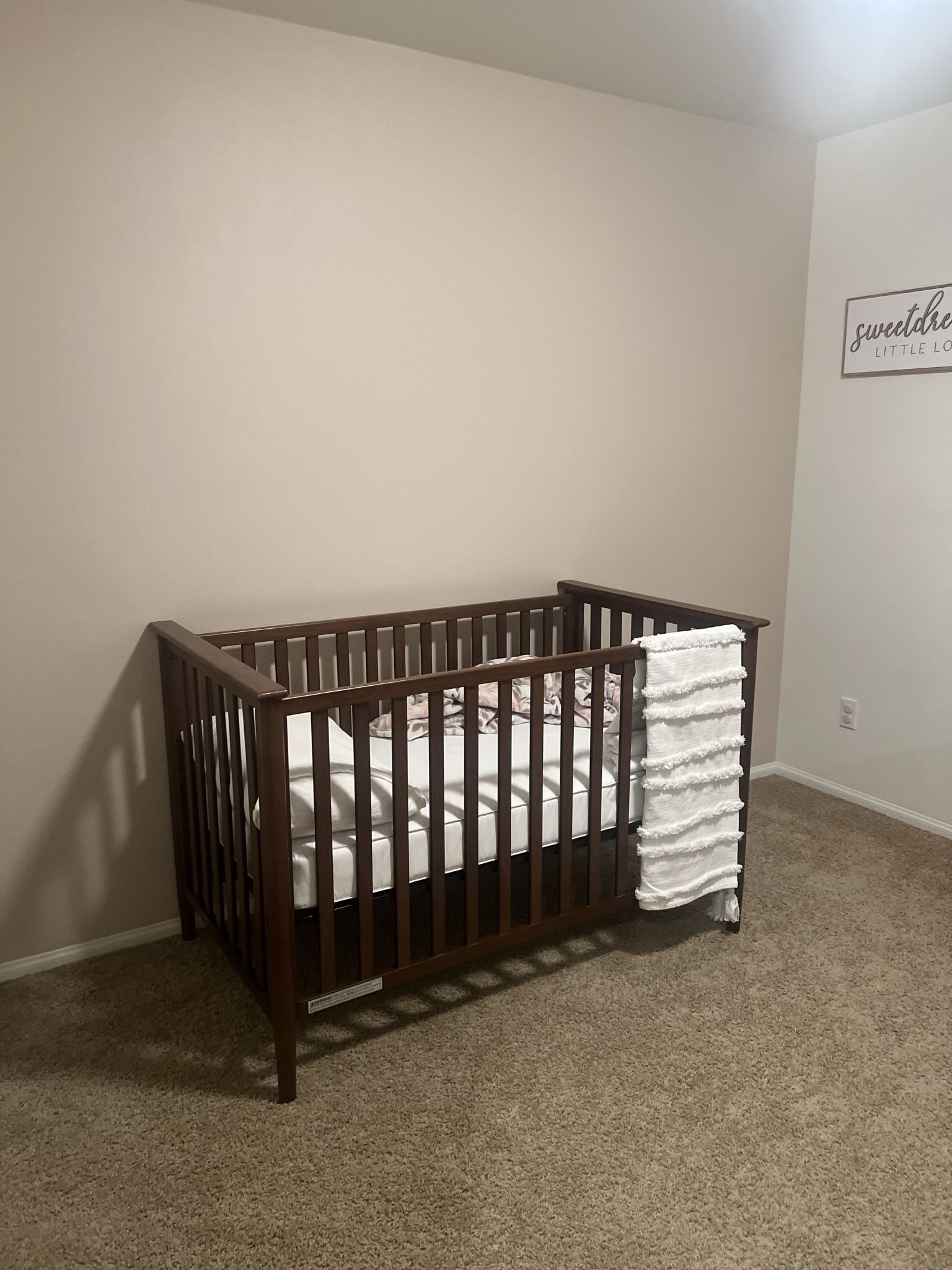 Crib and mattress
