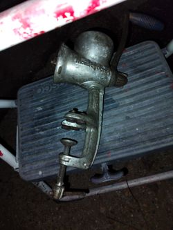 Antique sausage grinder