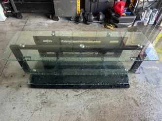 3-Tier Glass TV Stand