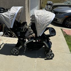 Double Seat Stroller 