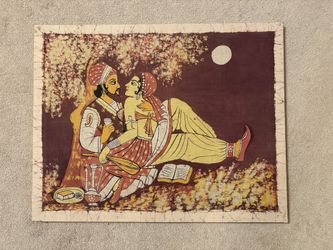 Decorative Wall Hanging, Authentic Batik Print 