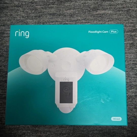 Ring Floodlight Cam Wired Plus — Outdoor home or business 1 Camera, White