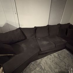 Dark gray sectional