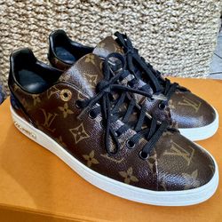 Authentic Louis Vuitton Frontrow Monogram Sneakers – Size 38.5 – Excellent Condition