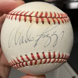 Wade Boggs signed autographed WS baseball 