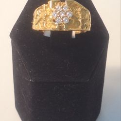 GTS NUGGET RING .35 CTW 14K 9.7G