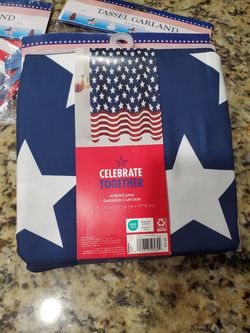 4th of july curtain