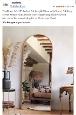 64x21 Arched Full Body Mirror 