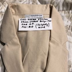 Sag Harbor Tan 3/4 Sleeves Jacket