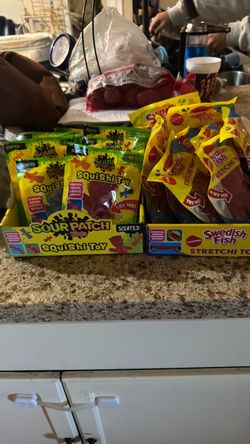 Sour Patch Kids & Swedish Fish Squishi Stretchy