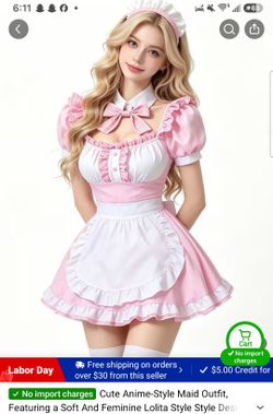 Anime Lolita maid costume
