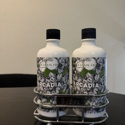 BEEKMAN.1802 Arcadia Luxury Hand Wash + Lotion Set (with Metal Caddy)