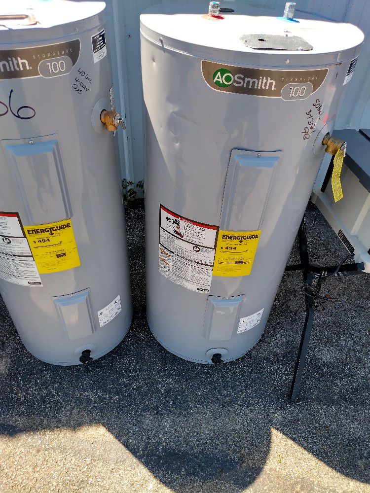 A.O Smith 30 To 50 Gallon Gas And Electric Water Heaters