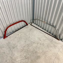 Two bow saws