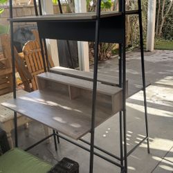 2 desks, A Frame Style With Shelves. 