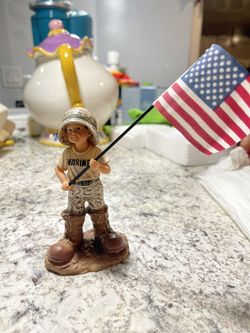 Vintage Rare Precious Moments Figures, American Hero, San Francisco Music Company