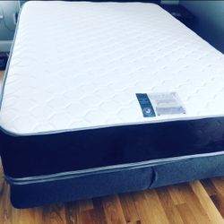 Mattress+regular Box Queen size Thick Foam 11” box 8” comfort+Quality Brand New Delivery Available We Finance