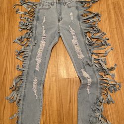 Women’s Fringe Jeans, Great Stretch 