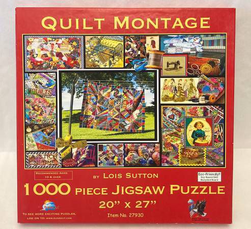 SunsOut jigsaw puzzle Quilt Montage by Lois Sutton 1000 piece