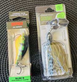 Rapala OG Slim 6 and Googan Squad Clickbait Vibrating Jig