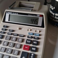 Canon P23-DH 3 printing calculator 