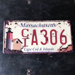 Massachusetts license plate