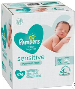 PAMPERS Wipes - Sensitive - 576 count