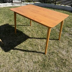 47” Natural Wood Dining Table