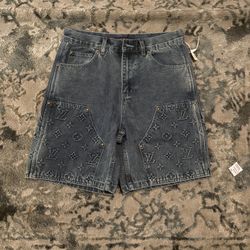 Louis Vuitton Blue Jean Shorts 