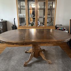 FARMHOUSE WOODEN DINING TABLE 