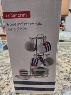 Cubancraft expresso cup and saucer set