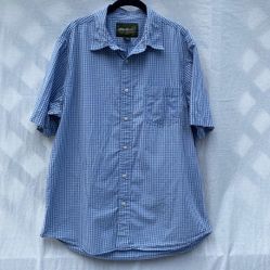 Eddie Bauer Plaid Button Down Shirt 
