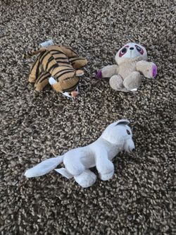 3 Piece Mini Stuffed Animals