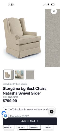 Swivel glider chair