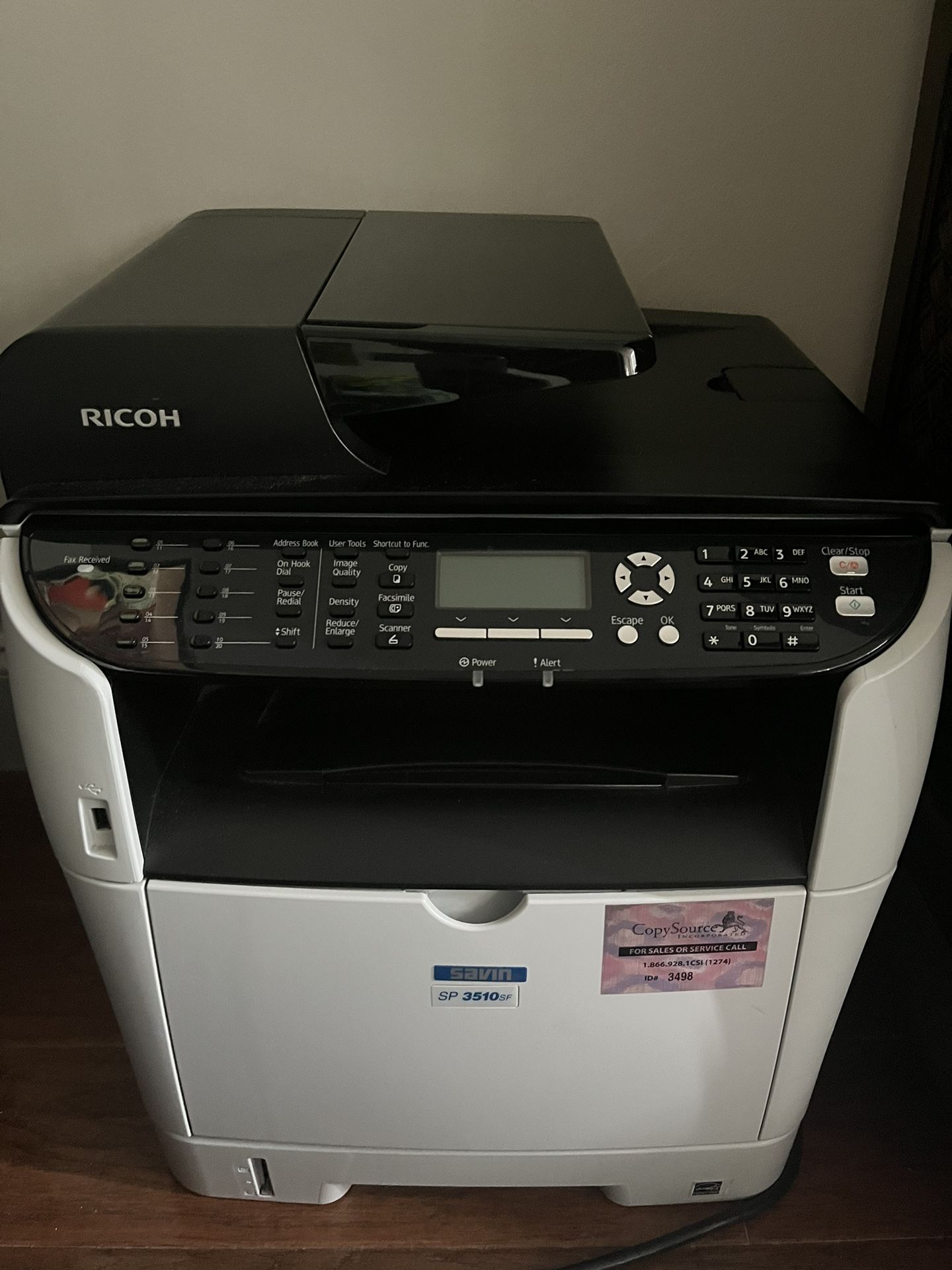 Ricoh SP3510SF Black And White Laser Printer