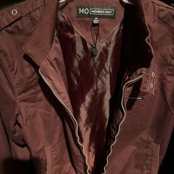 MO MEMBERS ONLY Burgundy Jacket Men’s Size M