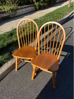 2 solid wood chair