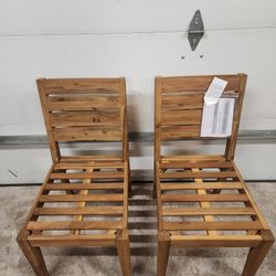 *** TEAKWOOD PATIO CHAIRS ***