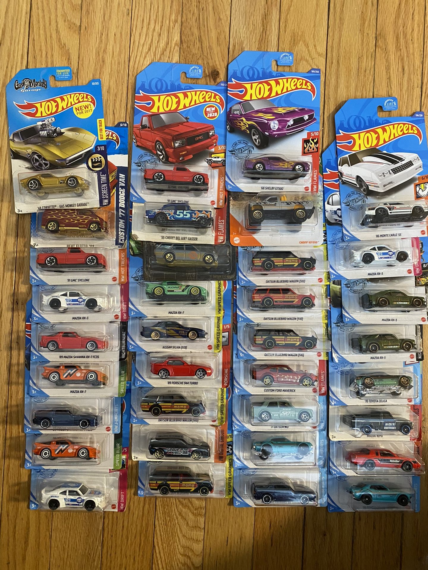 Hot Wheels  $ 6 Each 